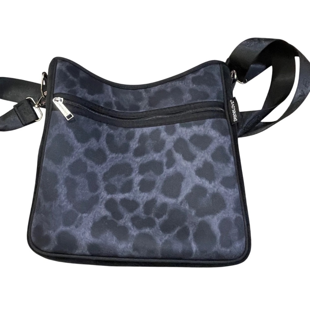 PreneLove Crossbody Bag Purse Animal Print Grey Black Square Travel‎ Bag